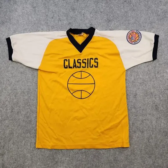 Vintage 70s‎ Harvard Classics T Shirt Mens Large College Basketball Russell USA
